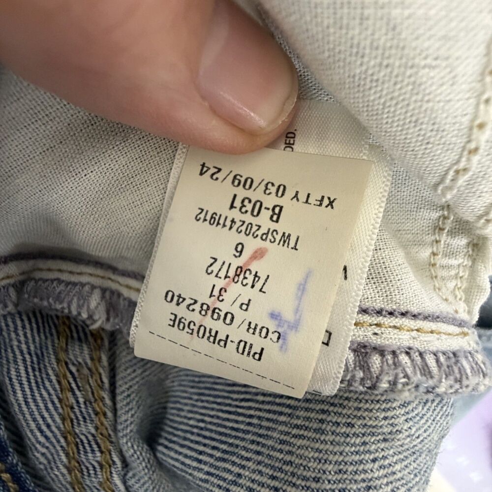 90s baggy de los 90 distressed light wash denim vintage inspired jeans 6 ripped - Picture 3 of 11